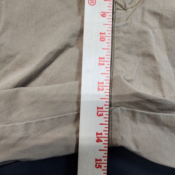 Free Planet Mens Shorts Size 38 Brown Cotton Blend Stretch Casual Inseam Fit - Picture 6 of 12